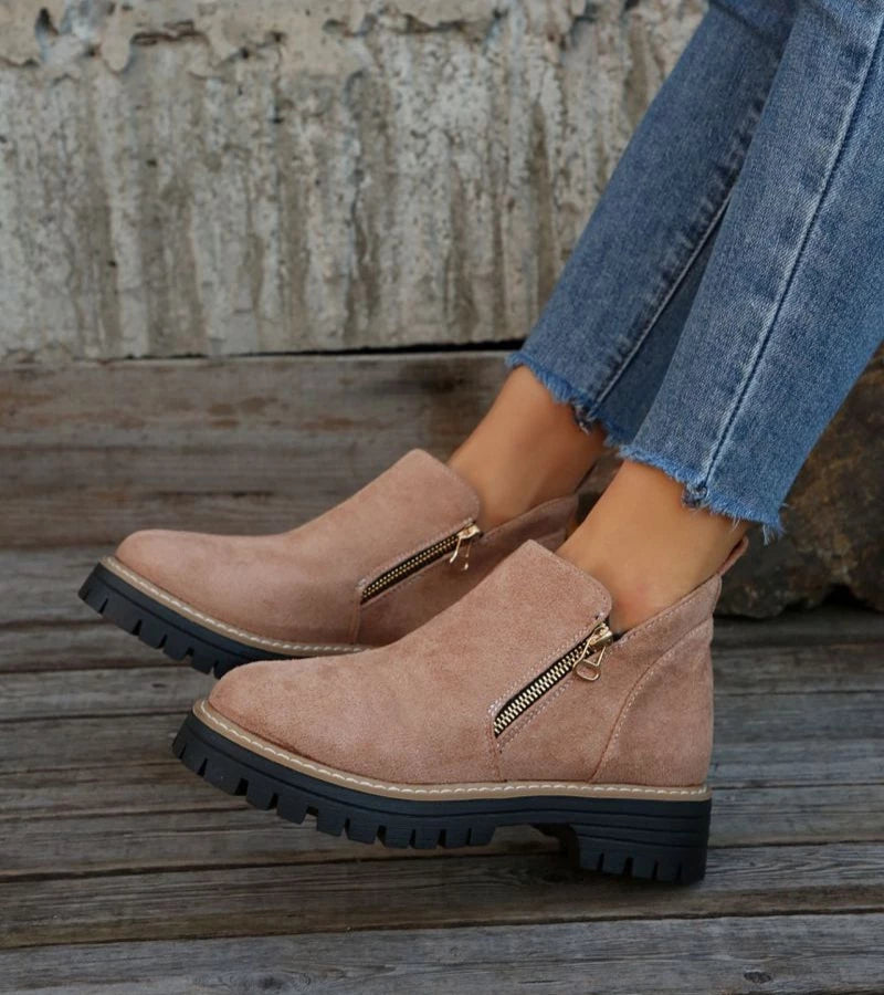 Miladie - Bota Ortopédica Con Cremallera Lateral