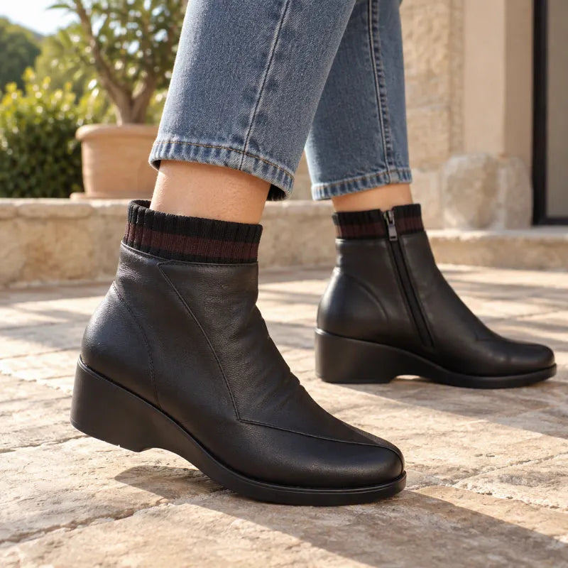 Nickia - Botines Con Cremallera Lateral