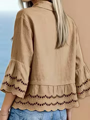 Solenn - Elegante Blusa Con Botones