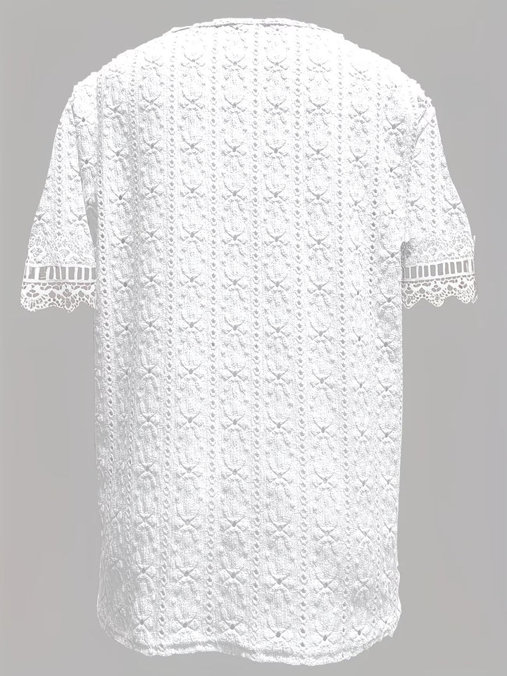 Rickea - Elegante Blusa De Manga Corta