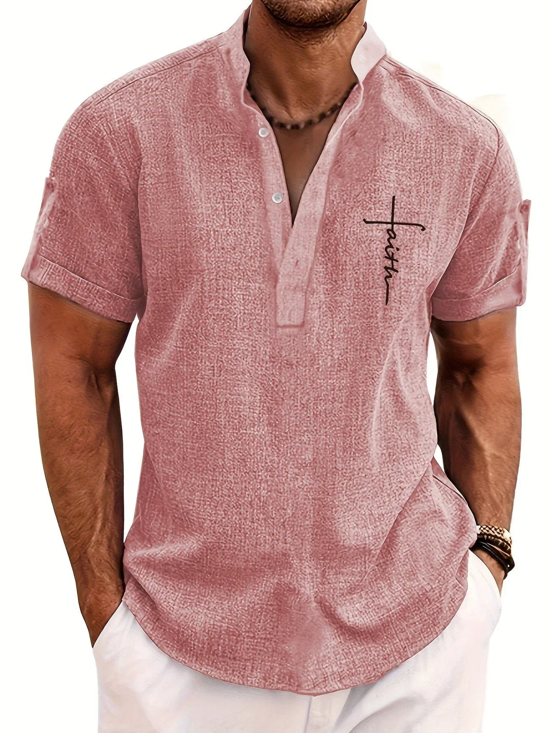 Samuelson -  Elegante Camisa De Manga Corta Con Cuello