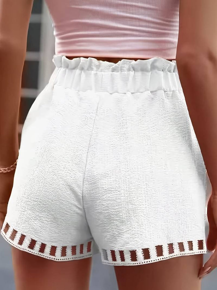Mbakera - Pantalón Corto Informal Con Bolsillo Funcional De Cordón