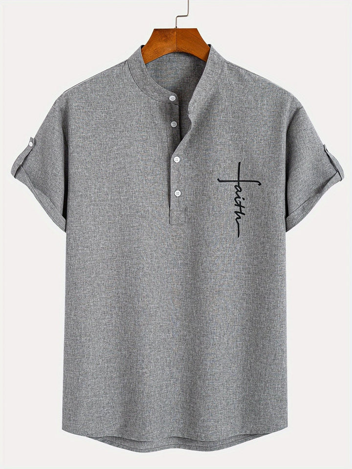 Samuelson -  Elegante Camisa De Manga Corta Con Cuello