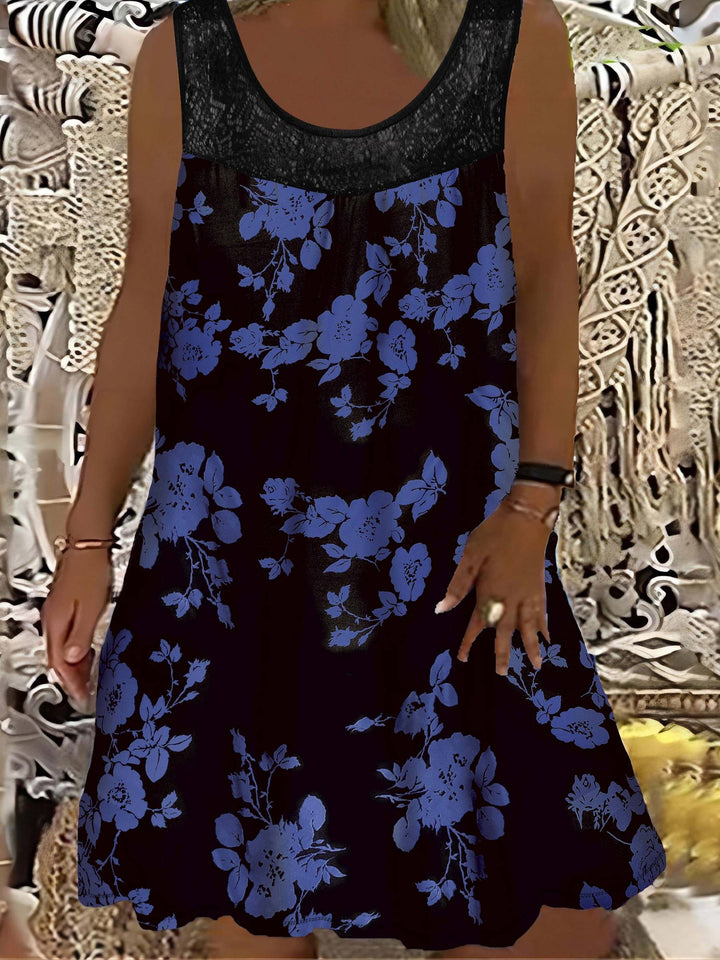Samudri - Vestido Largo Holgado Sin Mangas y Con Cuello Redondo