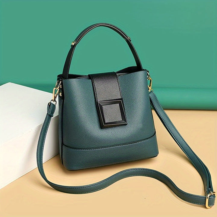 Maladho - Elegante Bolso Tipo Cubo Con Correa De Hombro Ajustable