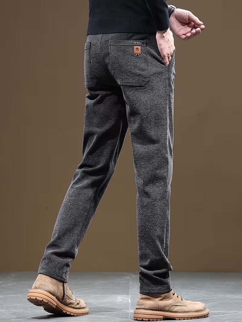 Talcott - Pantalones Informales de Corte Ajustado y Textura
