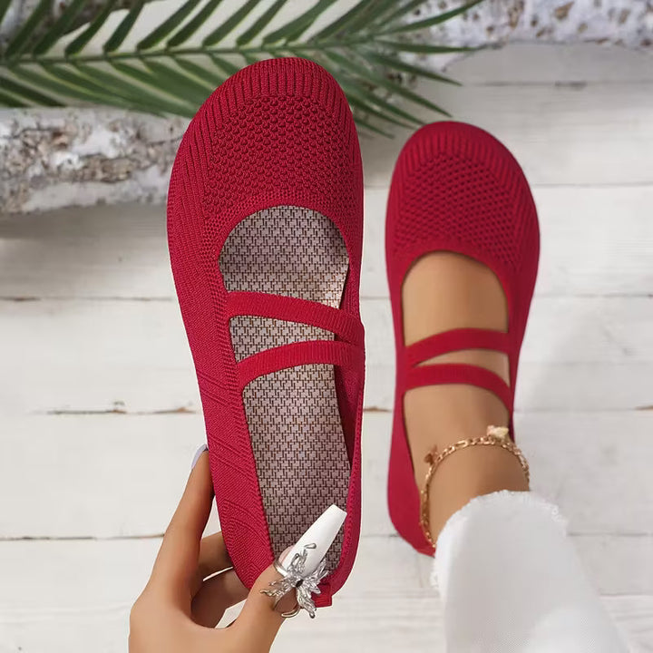 Kethryn - Zapatos Sin Cordones de Punto Estilo Mary Jane