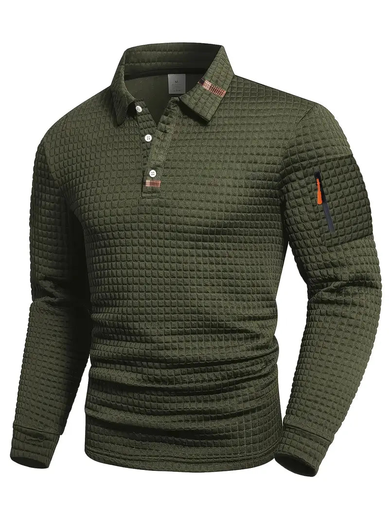 Ephraim - Polo Con Textura y Bolsillo En La Manga
