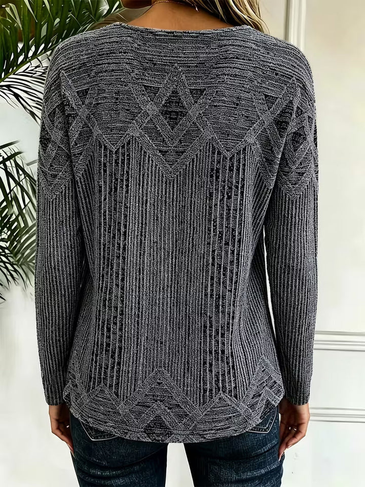 Rimna - Top Con Estampado De Rayas Verticales