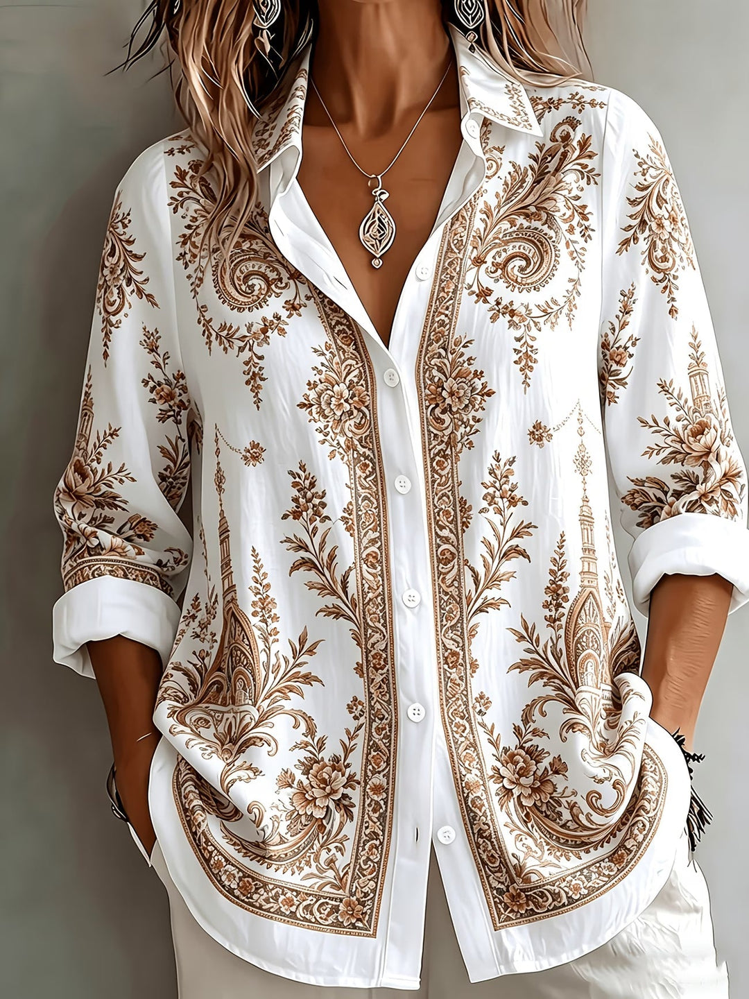 Aldana - Camisa De Manga Larga Con Botones