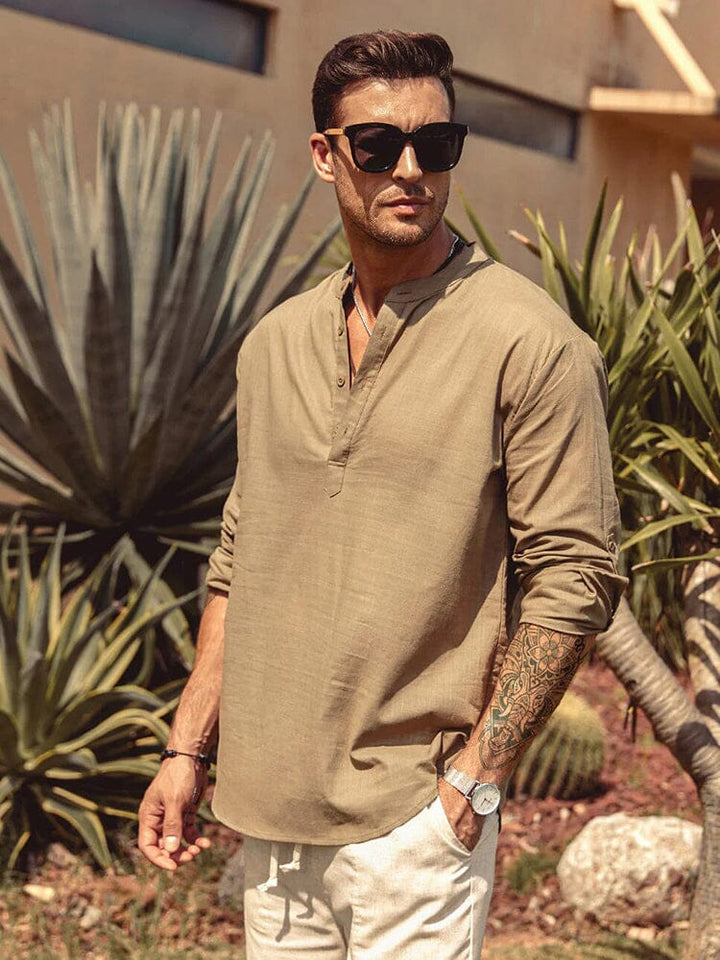 Panika - Camisa de Algodón y Lino