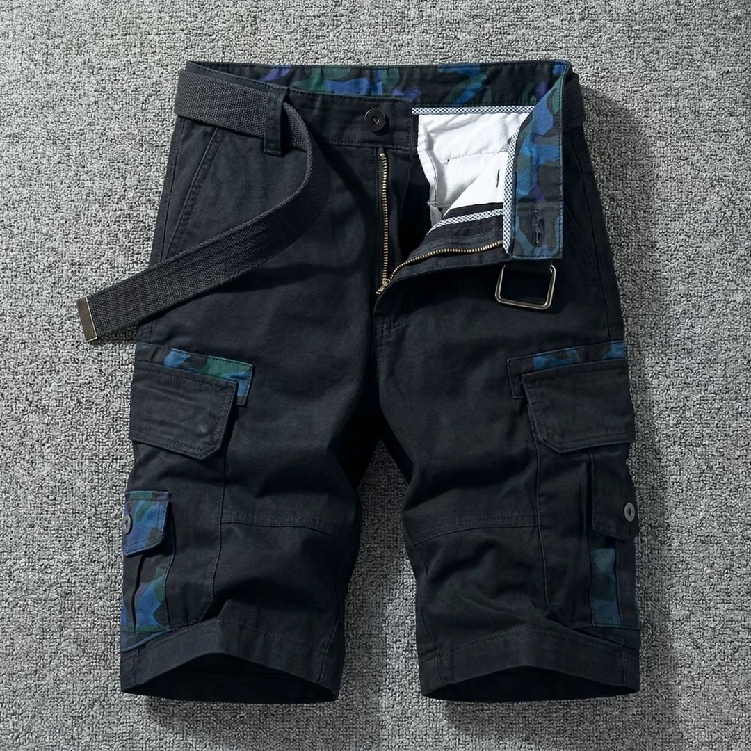 Hedan - Pantalones Cortos Tipo Carga Con Cinturón