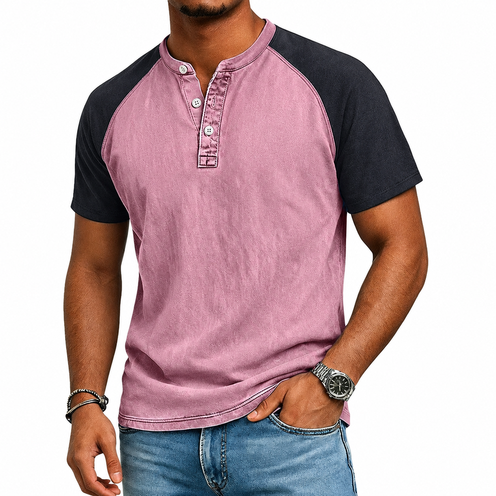 Roeland - Camiseta Vintage Bicolor