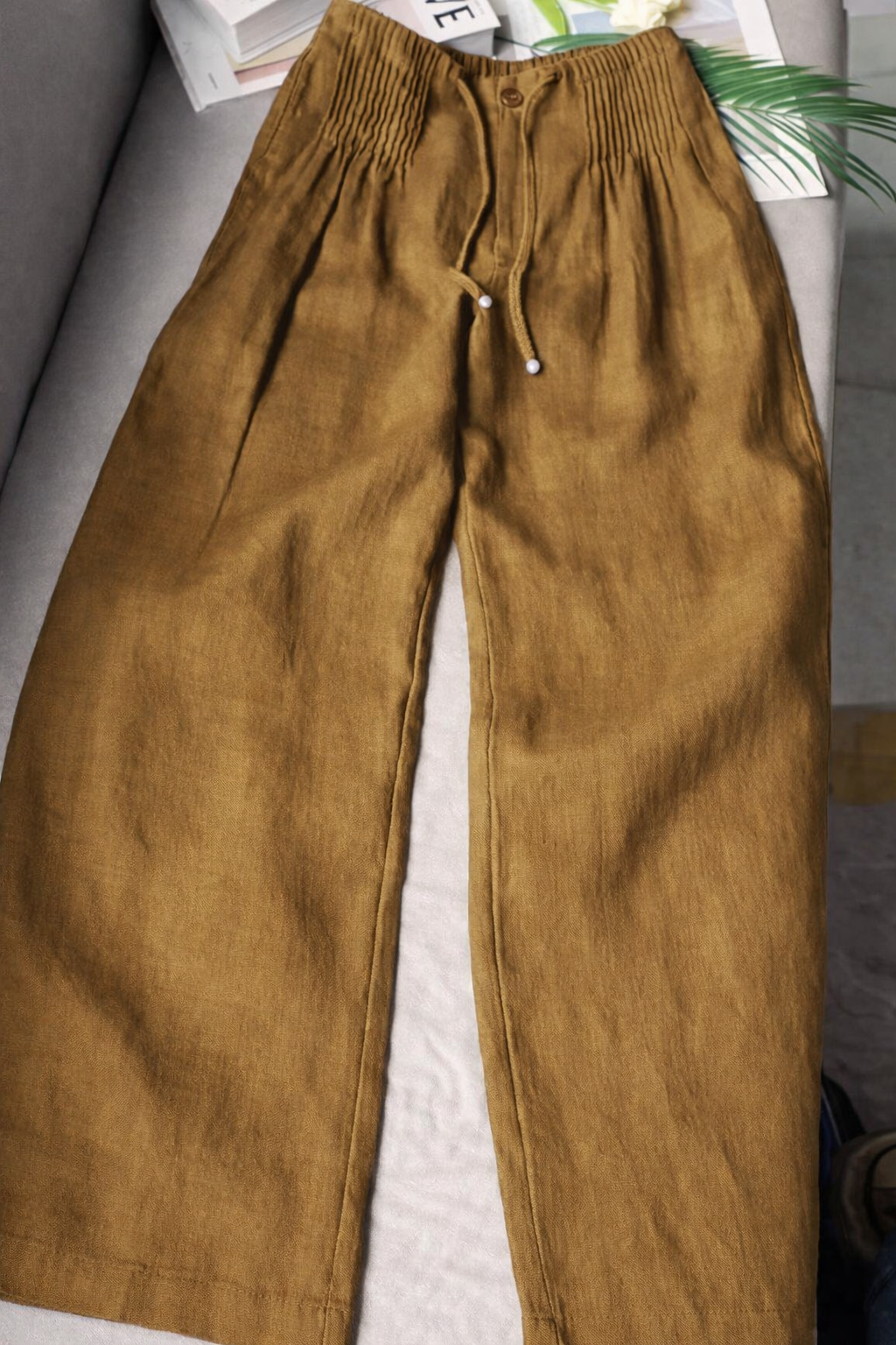 Kuupik - Pantalón Ancho De Lino