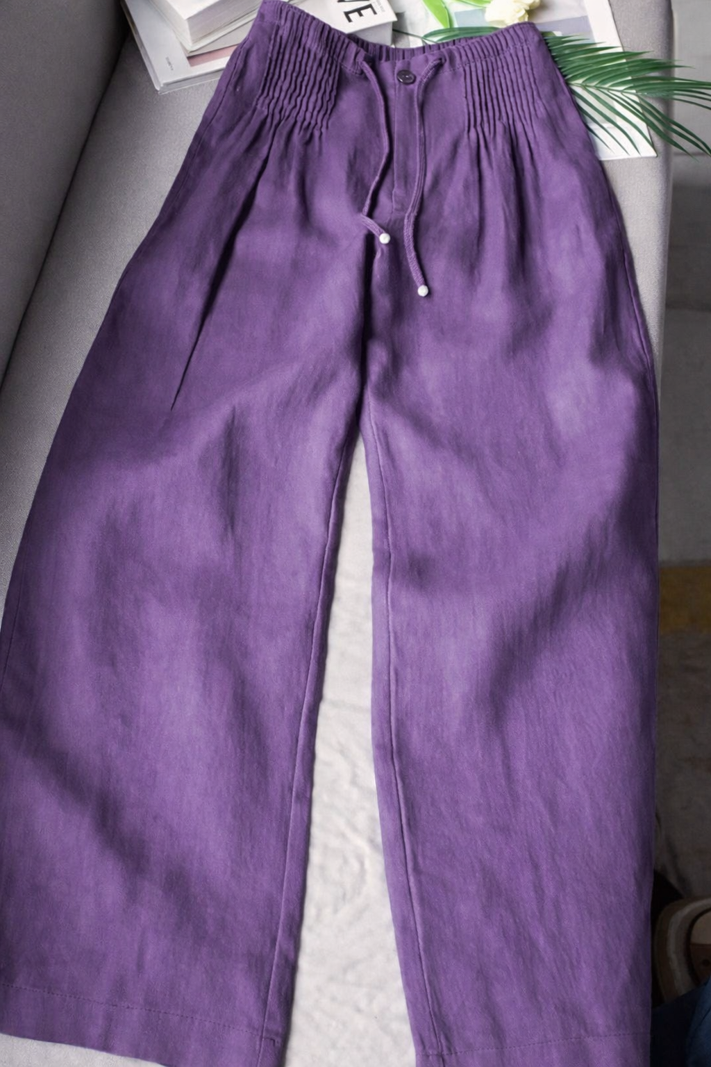 Kuupik - Pantalón Ancho De Lino