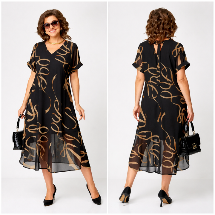 Pavla - Elegante Vestido De Manga Corta
