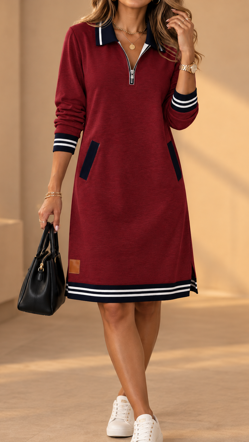 Keani - Elegante Vestido Tipo Polo