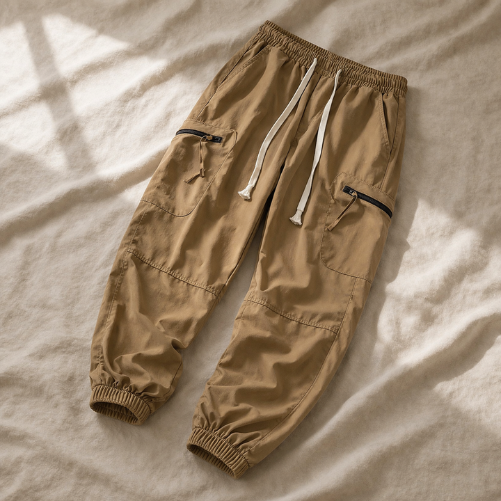 Johnas - Pantalones Cargo Informales Con Cordón