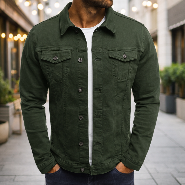 Steponas - Chaqueta Vaquera Informal Para Hombre