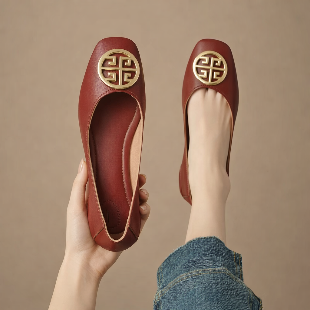 Breana - Zapatos Planos De Piel