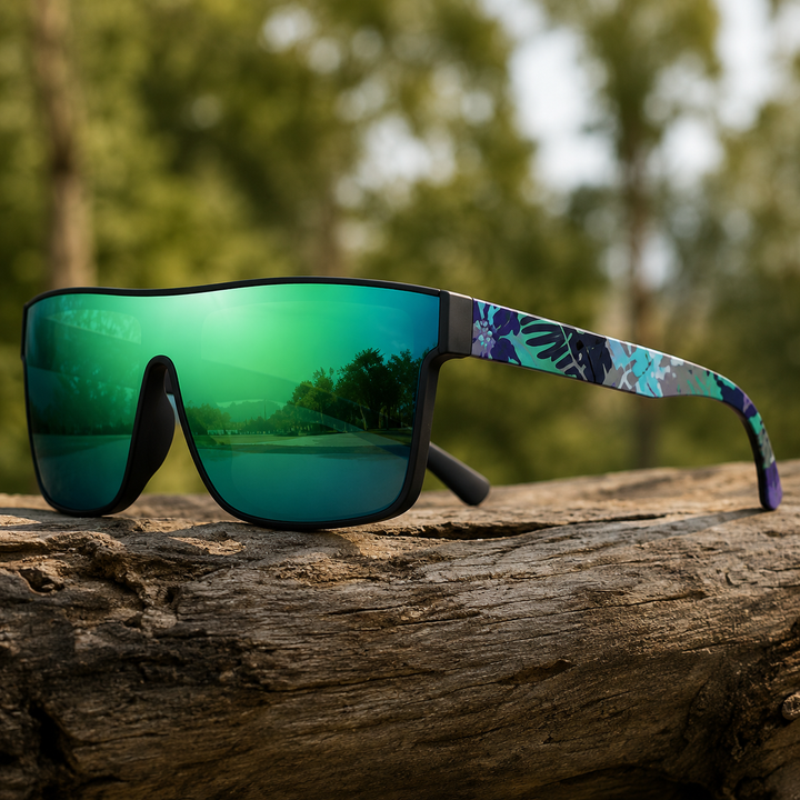 Ivy - Gafas De Sol Con Espejos y Patillas Estampadas