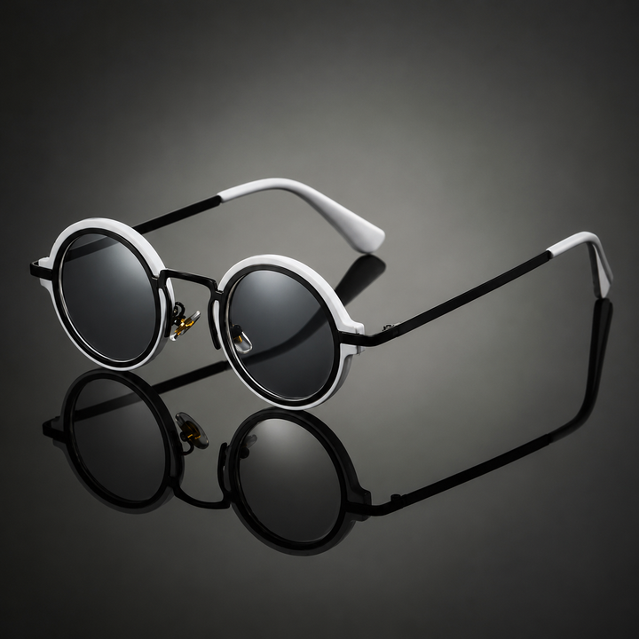 OrbitShade - Gafas De Sol Redondas Con Montura Metálica De Estilo Retro