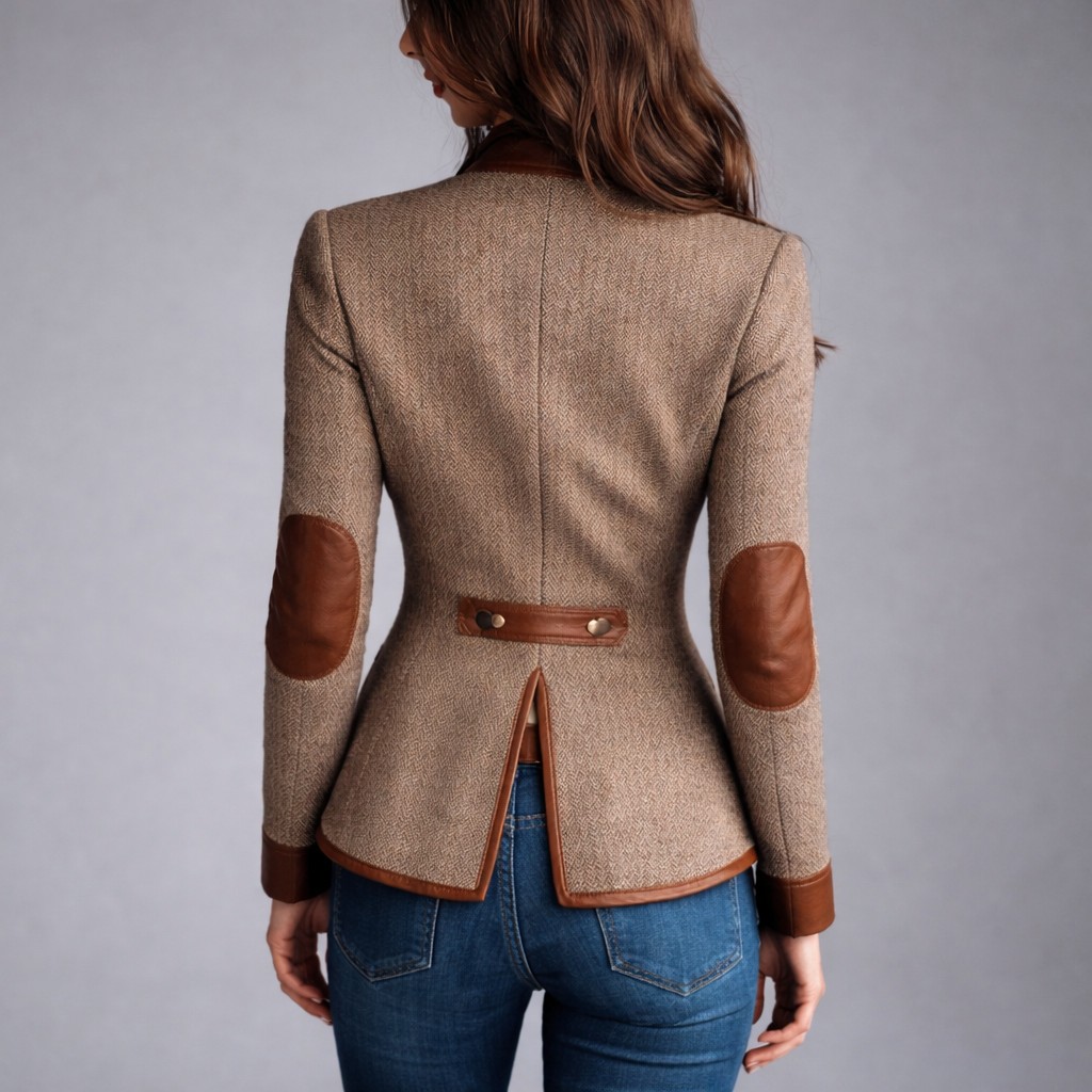 Yvanna - Elegante Chaqueta de Tweed Tradicional