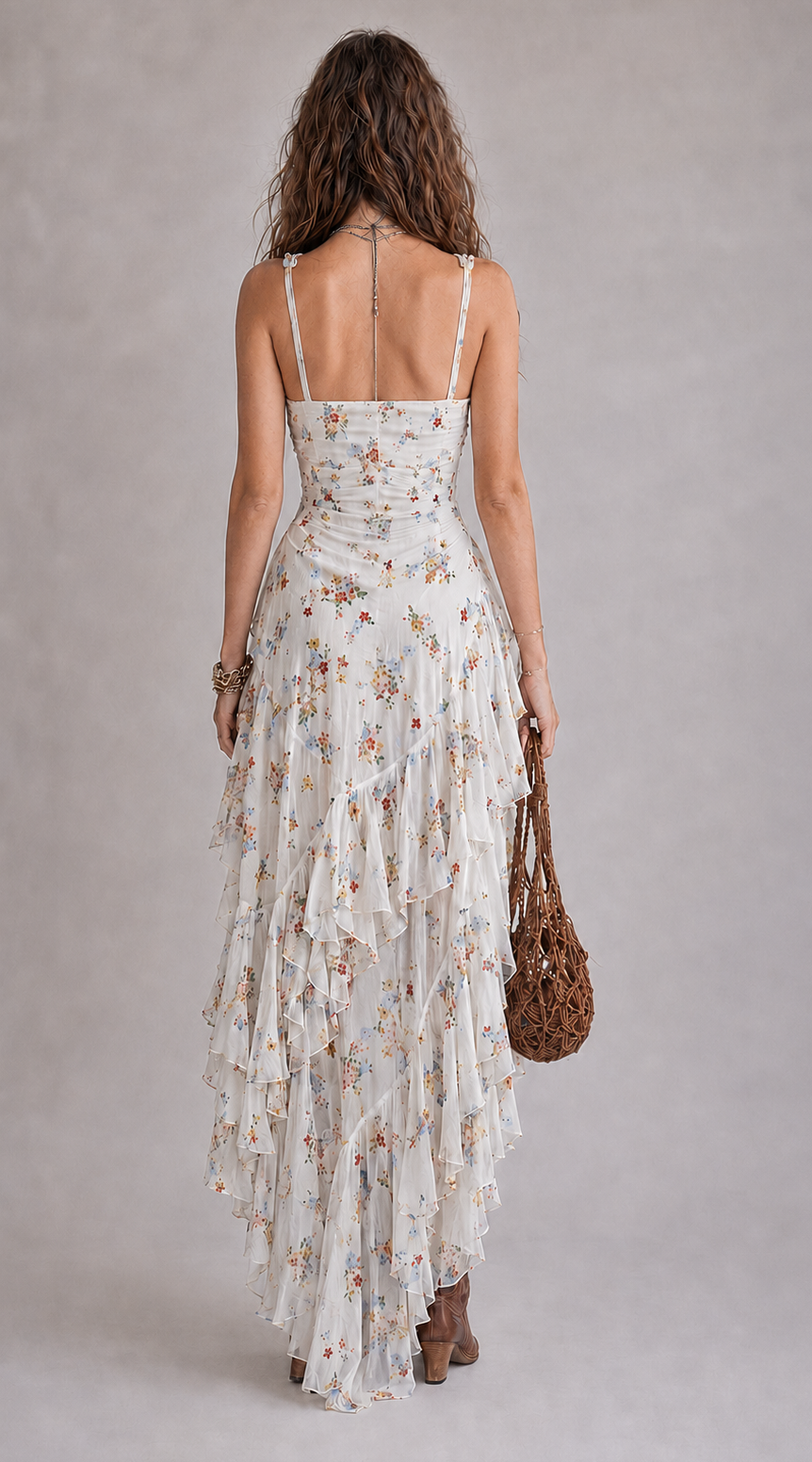 Makbule - Vestido Mini Holgado Con Estampado Floral
