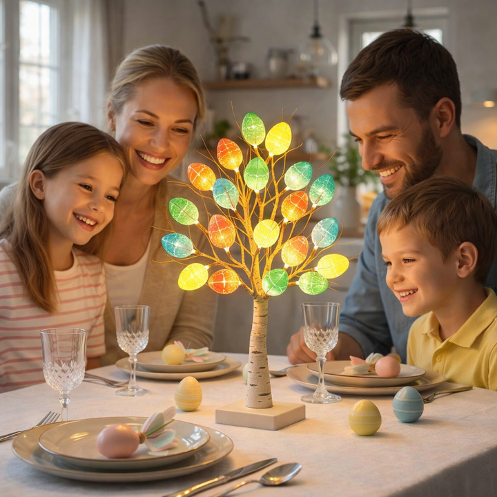 SpringAura - Árbol de Pascua Con luces LED de Colores Para Una Decoración Festiva del Hogar