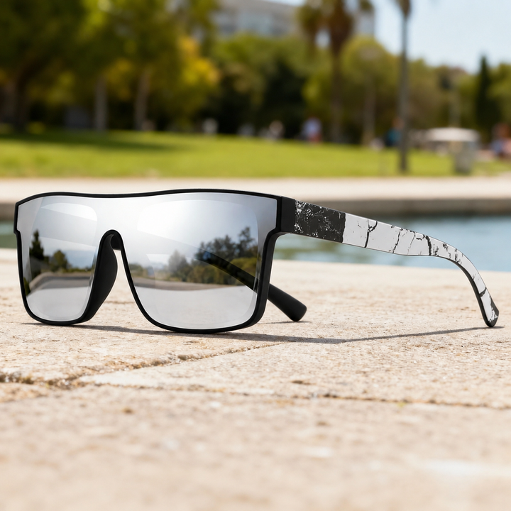 Ivy - Gafas De Sol Con Espejos y Patillas Estampadas
