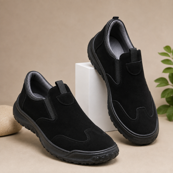 Traveis - Zapatos sin Cordones con Paneles Elásticos y Suelas Texturizadas