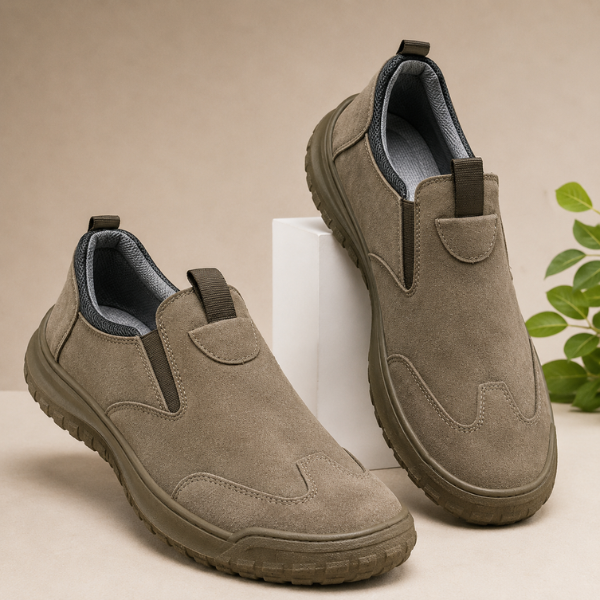 Traveis - Zapatos sin Cordones con Paneles Elásticos y Suelas Texturizadas