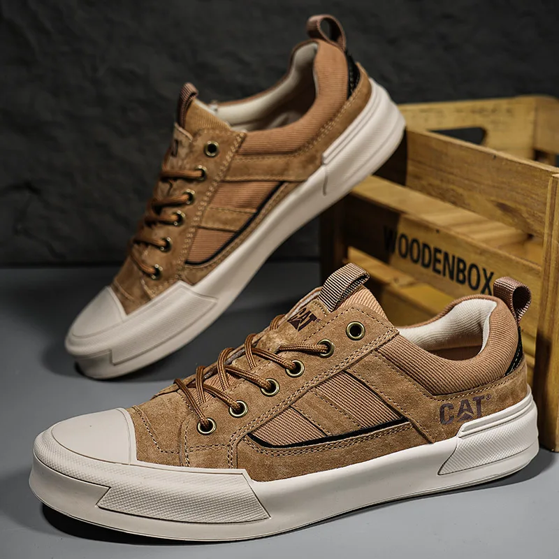 Deller - Zapatillas Deportivas de Cuero Informales