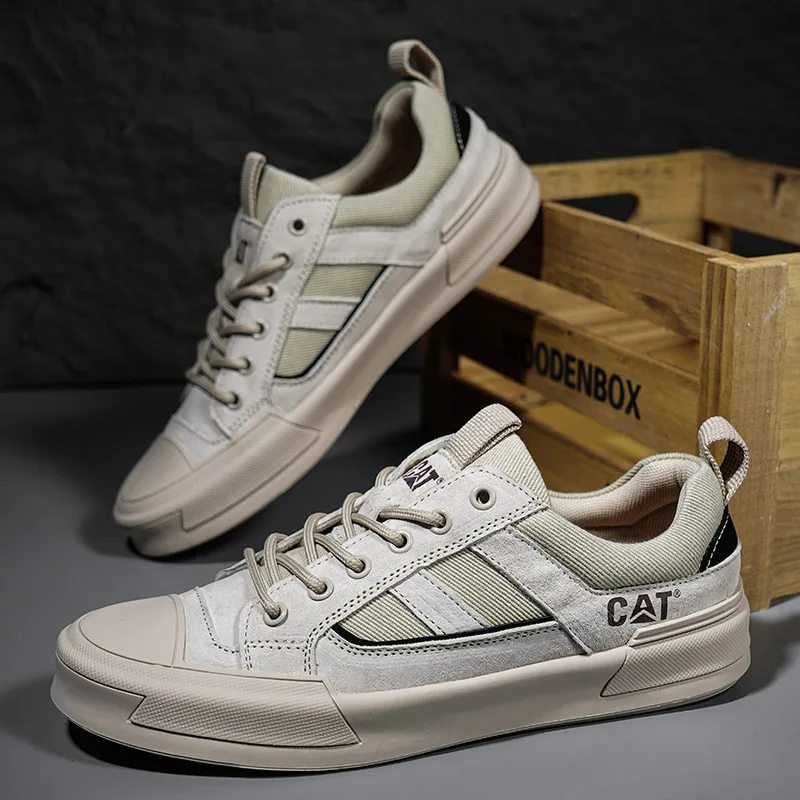 Deller - Zapatillas Deportivas de Cuero Informales
