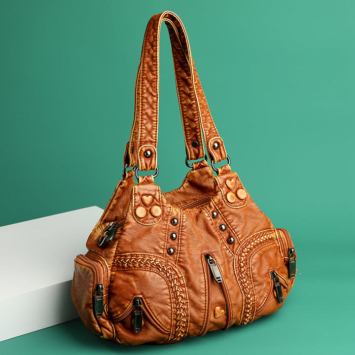 Alician - Bolso Boho con Múltiples Bolsillos con Cremallera