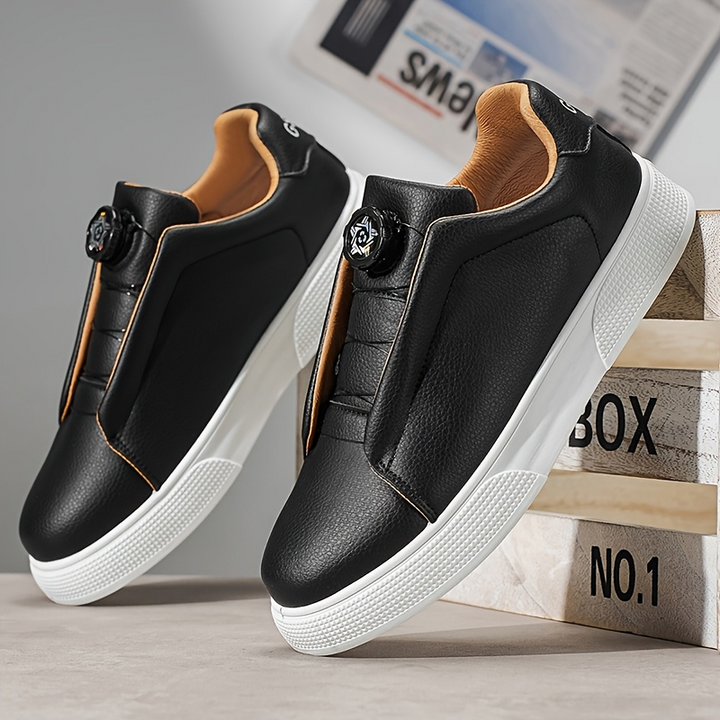 Ektor - Cuero Antideslizante Zapatilla Deportiva