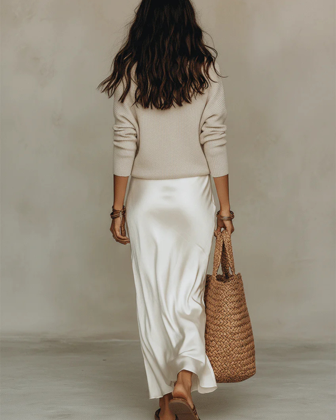 Nelena - Elegante Vestido Midi Con Jersey
