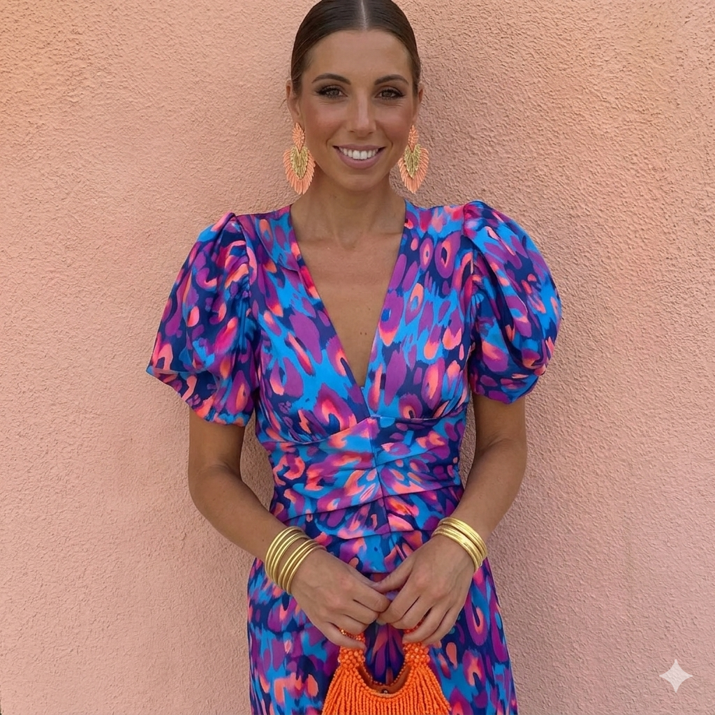 Nutta - Vestido Con Mangas Plisadas