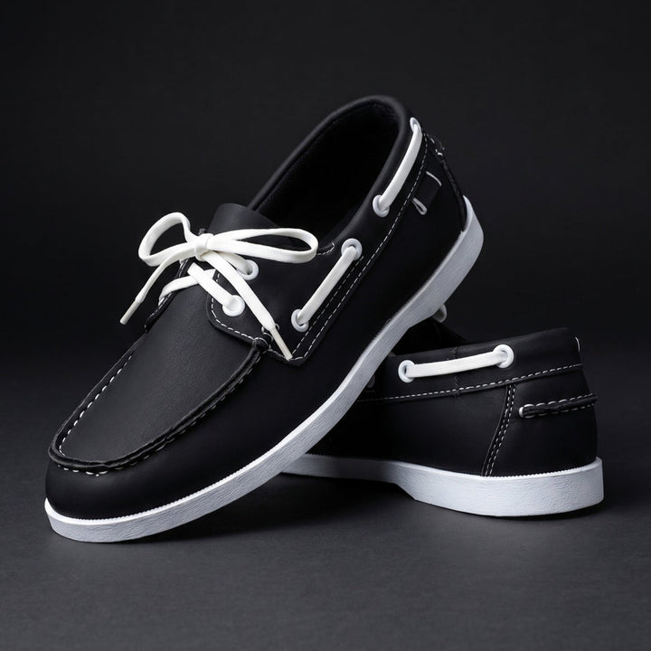 Kuachner - Zapatos Náuticos Con Cordones en la Parte Delantera