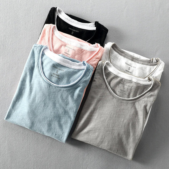 Himasha - Camisa de Algodón de Manga Corta