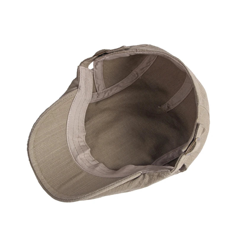 Rollason - Gorra Plana de Algodón Ajustable