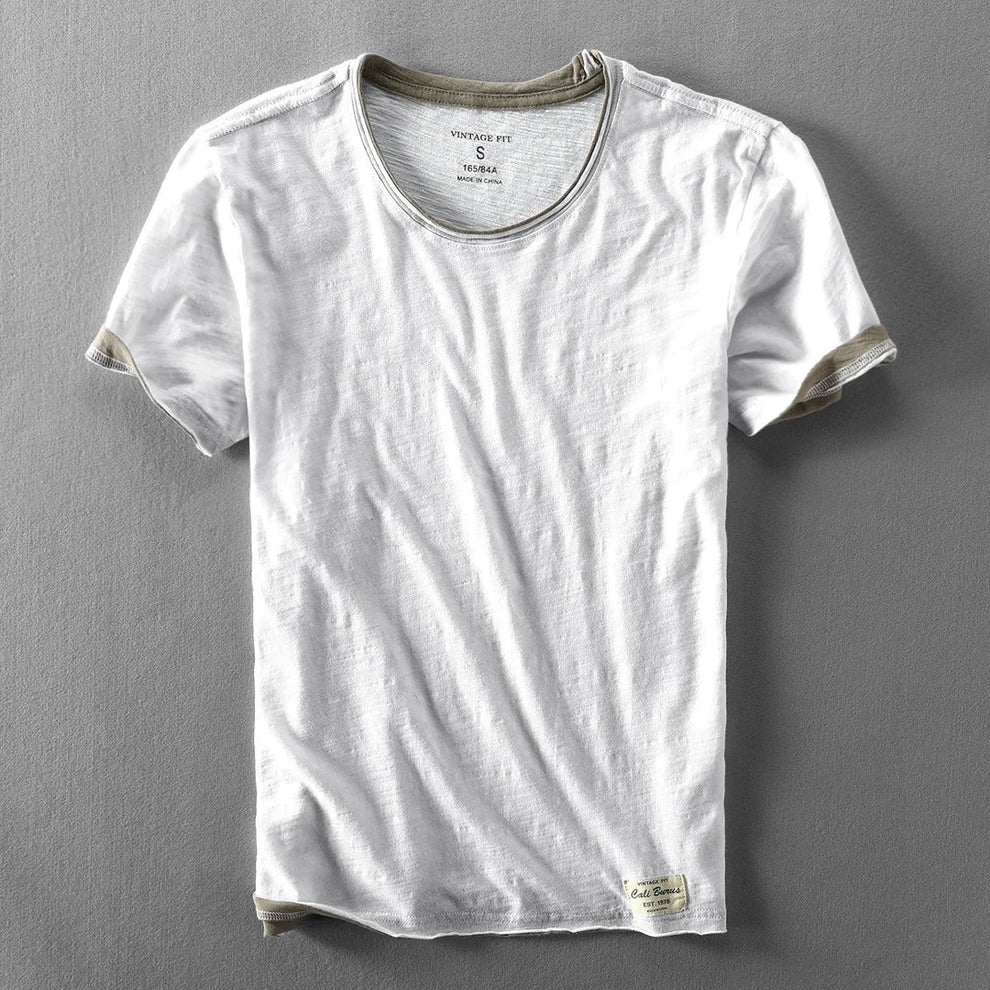 Himasha - Camisa de Algodón de Manga Corta