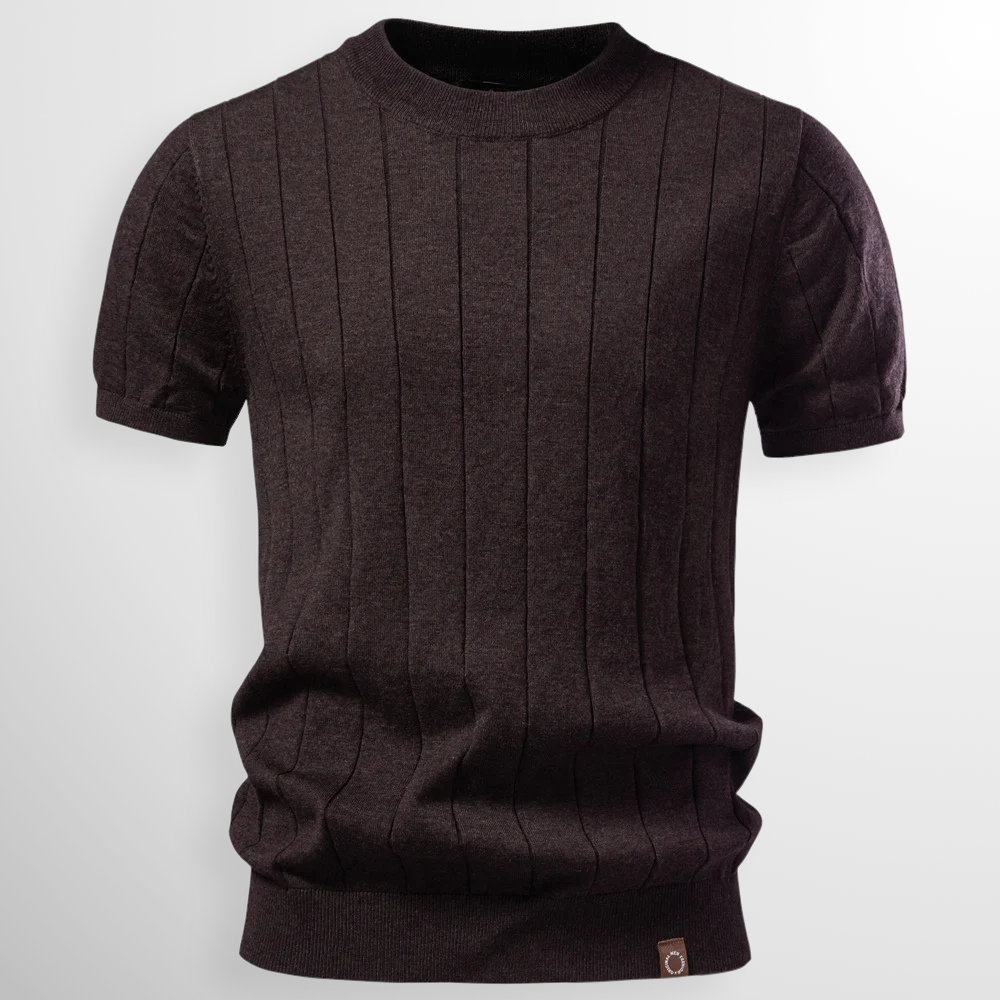 Driessen - Camiseta de Punto Acanalado