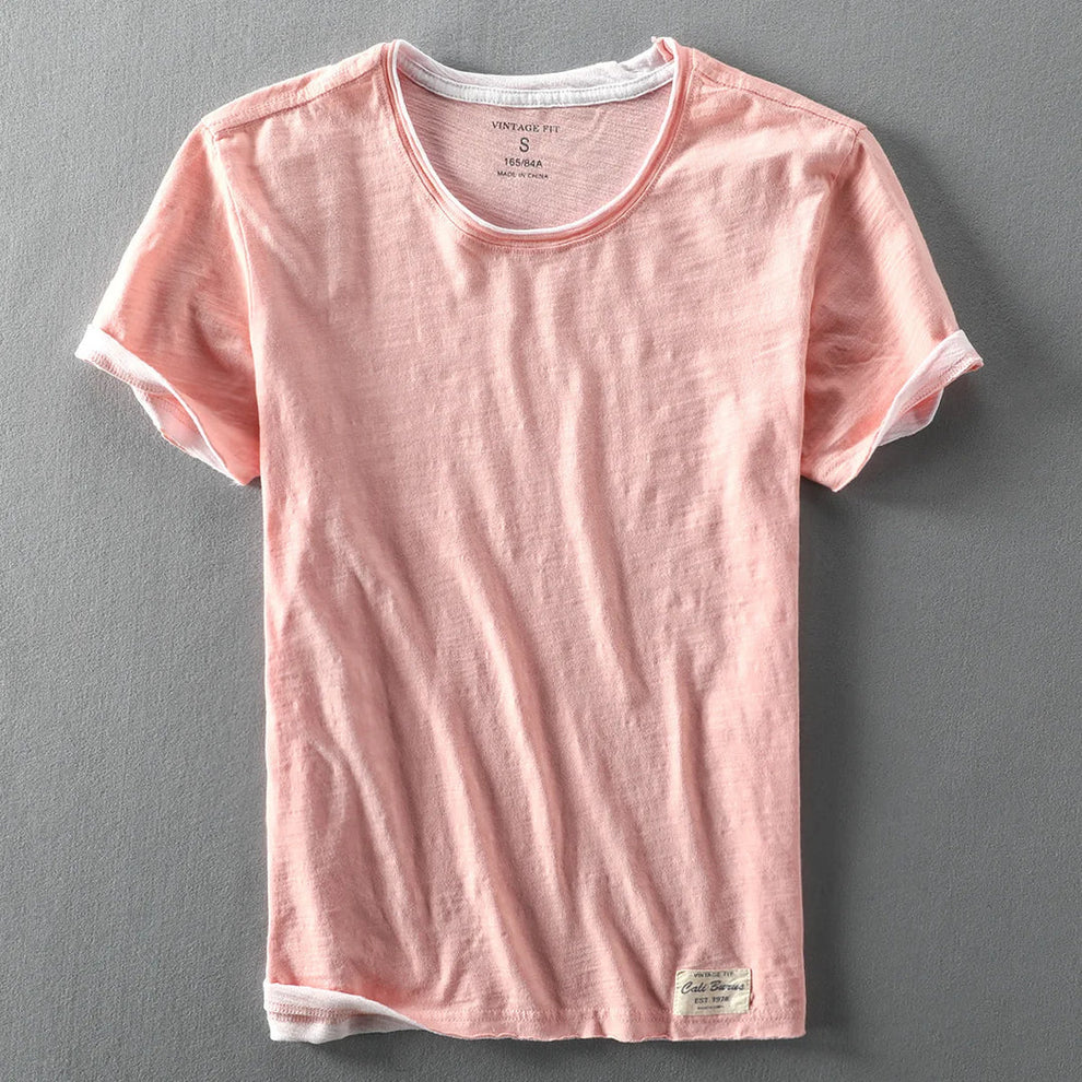 Himasha - Camisa de Algodón de Manga Corta