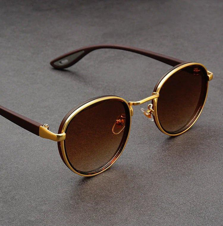 NoirGlow - Gafas de Sol Circulares Luxe Eclipse