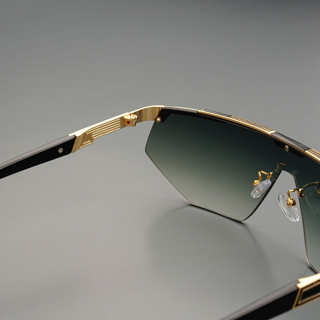 GlareVibe - Gafas De Sol Sin Montura De Forma Irregular