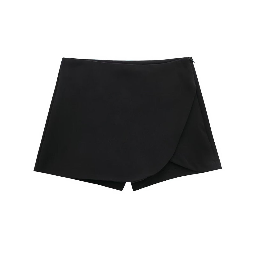 Shavina - Minifalda-Pantalón Cruzada De Cintura Alta