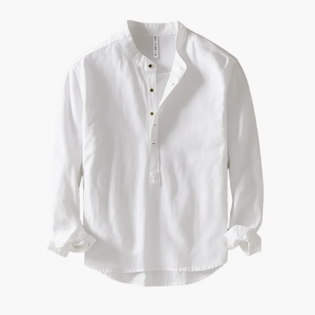 Fintan - Camisa De Verano Con Tapeta De Botones