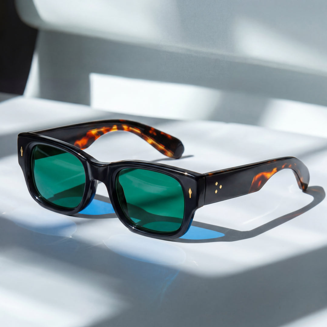 Milo - Gafas de sol con Montura Cuadrada y Cristales Tintados