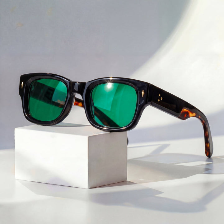 Milo - Gafas de sol con Montura Cuadrada y Cristales Tintados